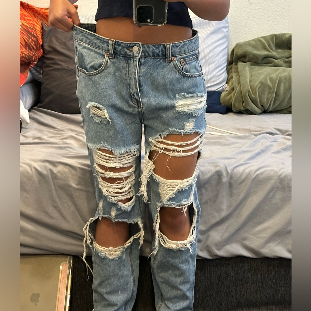Caffeine Ripped Jeans! (Size Small) - Picture 5 of 5